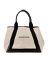 Medium Cabas Tote, &pound;550, Handbags, Cream, Canvas, Front view